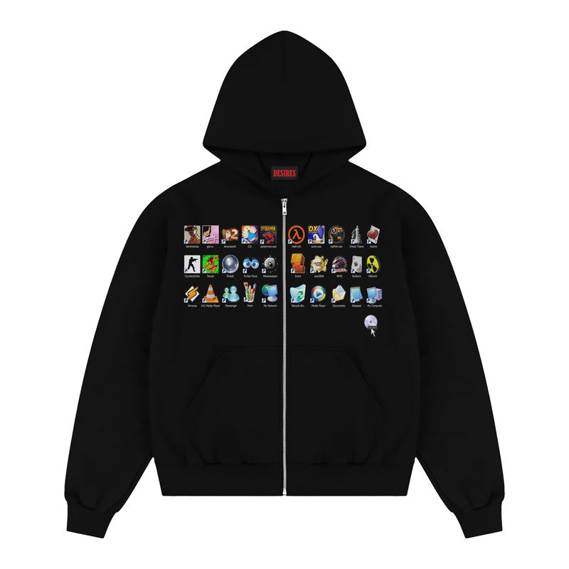 WE MET ON THE INTERNET ZIP-UP
